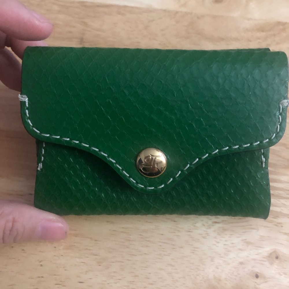 Fossil green wallet